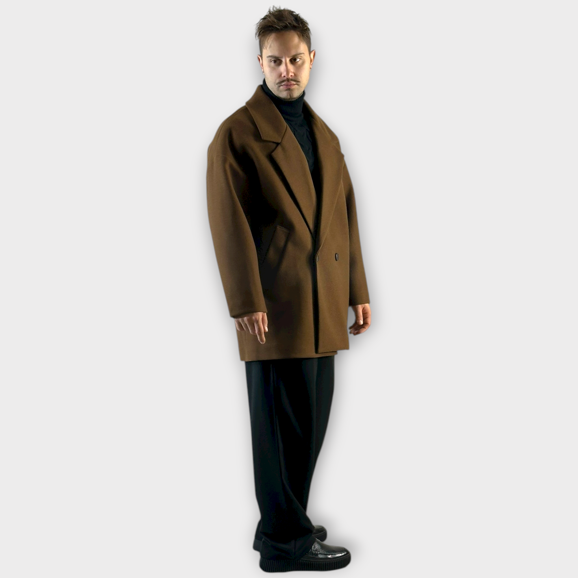 IMG 1997 Ημιπαλτο Over Κοντο Cacao