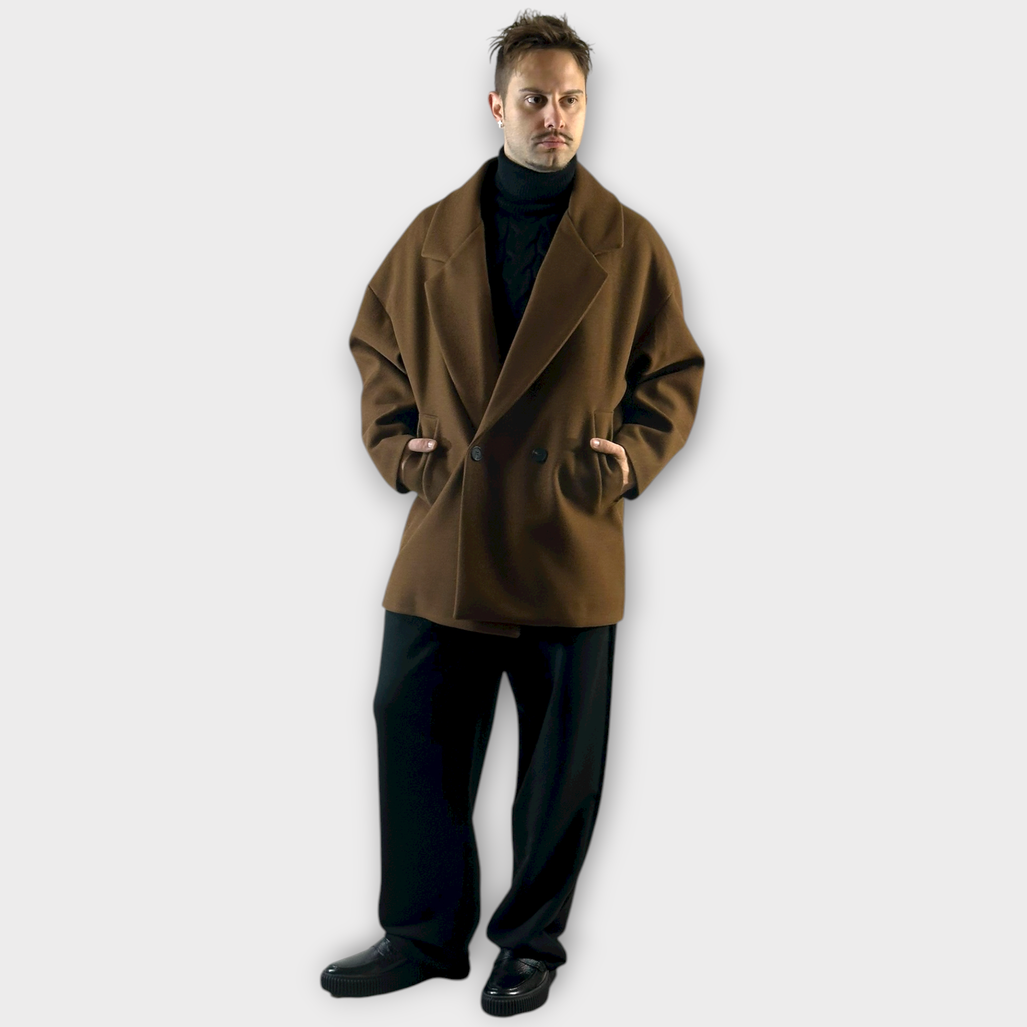 IMG 2001 Ημιπαλτο Over Κοντο Cacao