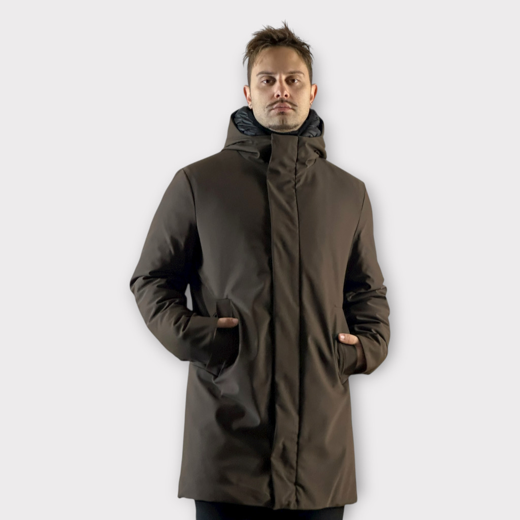 Παρκα Με Αποσπώμενη Επένδυση Και Κουκούλα Cacao