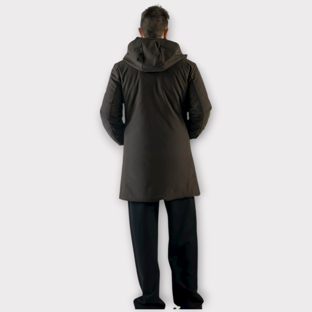 IMG 2718 Παρκα Με Αποσπώμενη Επένδυση Και Κουκούλα Cacao