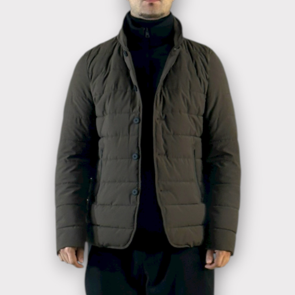 IMG 2795 Καπιτονέ Μπουφάν Με Επένδυση Cacao