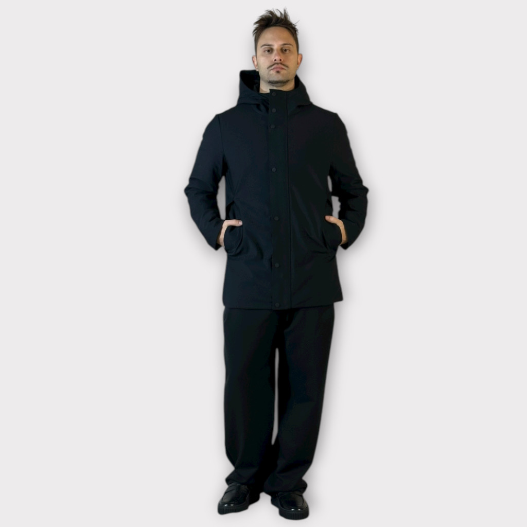 IMG 3014 Παρκα Με Επένδυση Και Κουκούλα Μαύρο