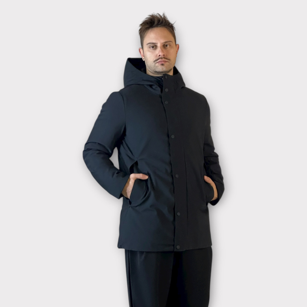 IMG 3017 Παρκα Με Επένδυση Και Κουκούλα Μαύρο