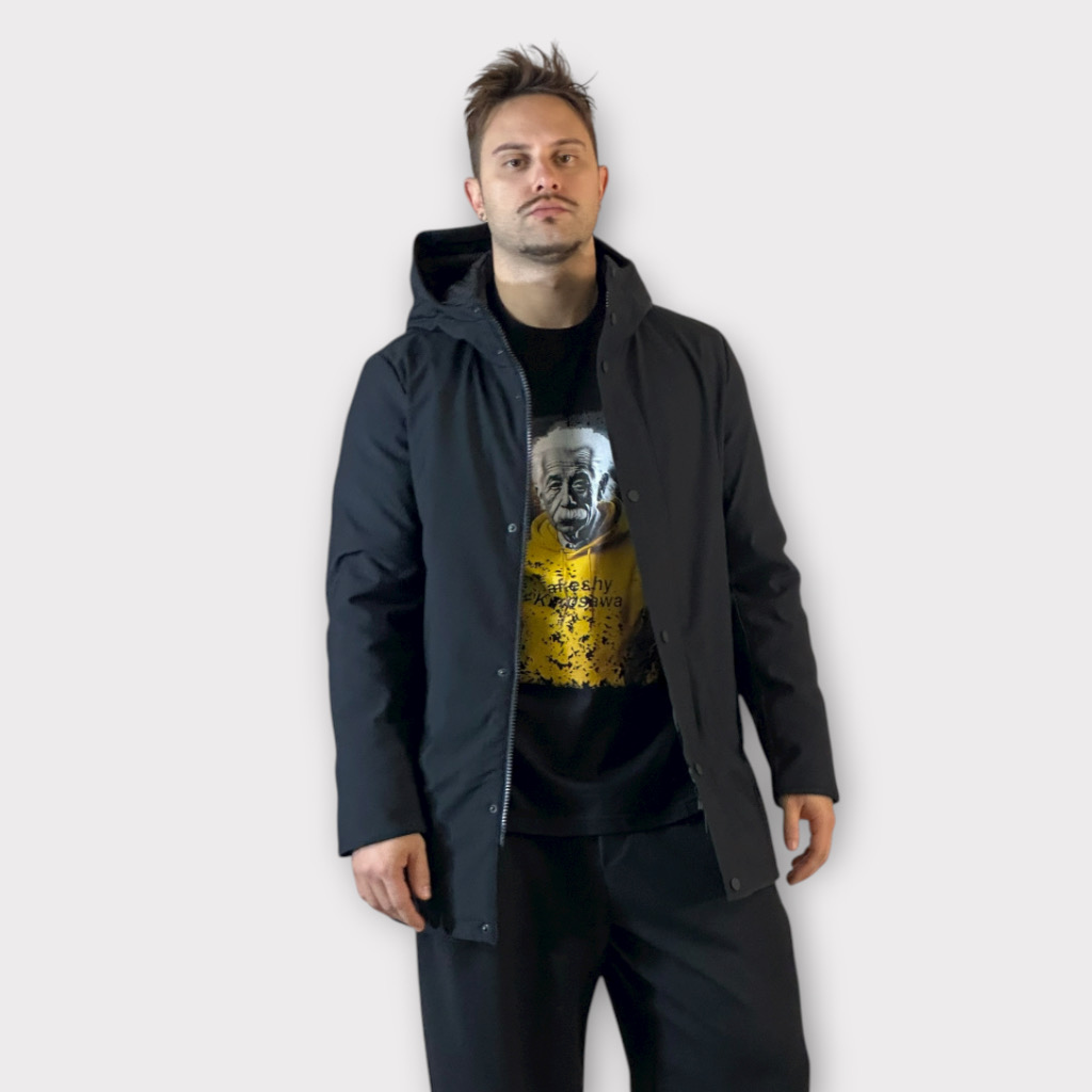 IMG 3019 Παρκα Με Επένδυση Και Κουκούλα Μαύρο