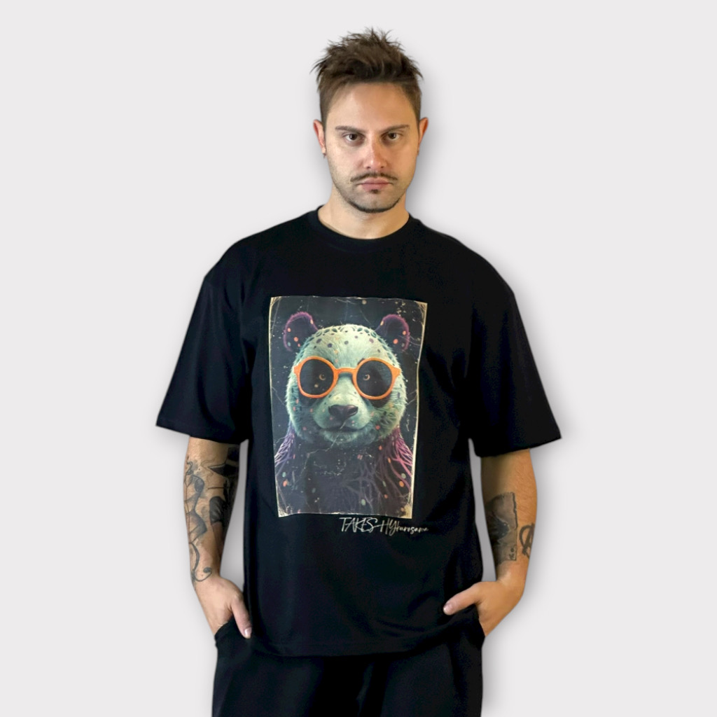 IMG 3031 Takeshy Kurosawa T-shirt New Bear Nero