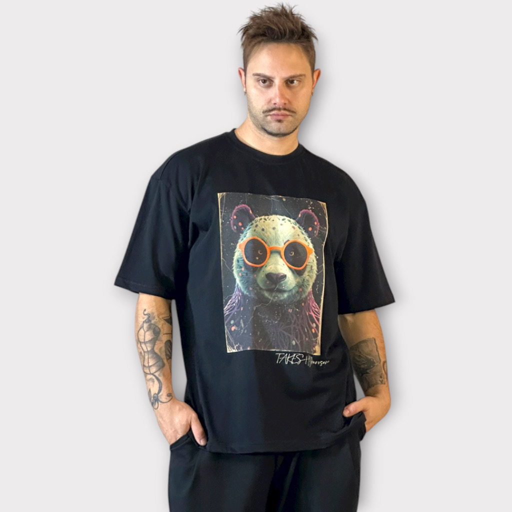 IMG 3032 Takeshy Kurosawa T-shirt New Bear Nero