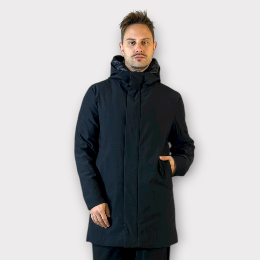 IMG 3046 Παρκα Με Αποσπώμενη Επένδυση Και Κουκούλα Μαύρο