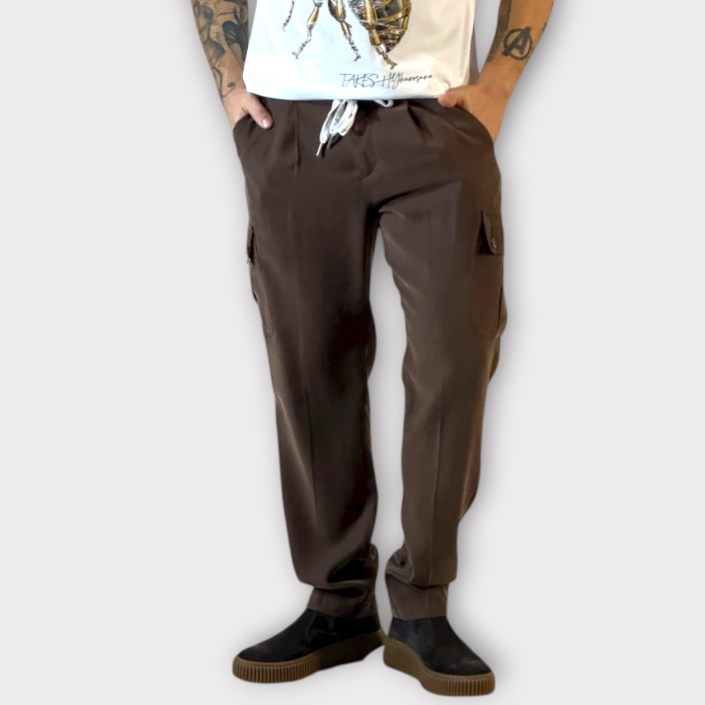 IMG 3068 Takeshy Kurosawa Pantalone Cargo Con Pence Moro