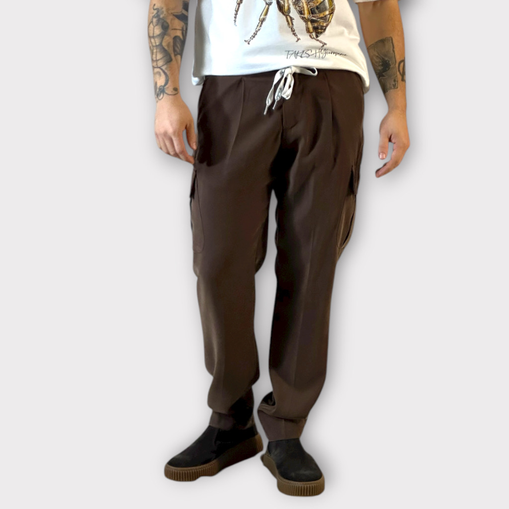 IMG 3070 Takeshy Kurosawa Pantalone Cargo Con Pence Moro