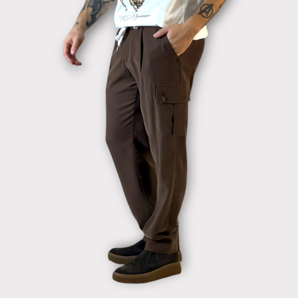 IMG 3084 Takeshy Kurosawa Pantalone Cargo Con Pence Moro