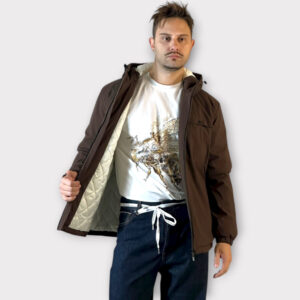 Μπουφάν Τεχνικο Cacao Με Φόδρα Σε Αντίθεση