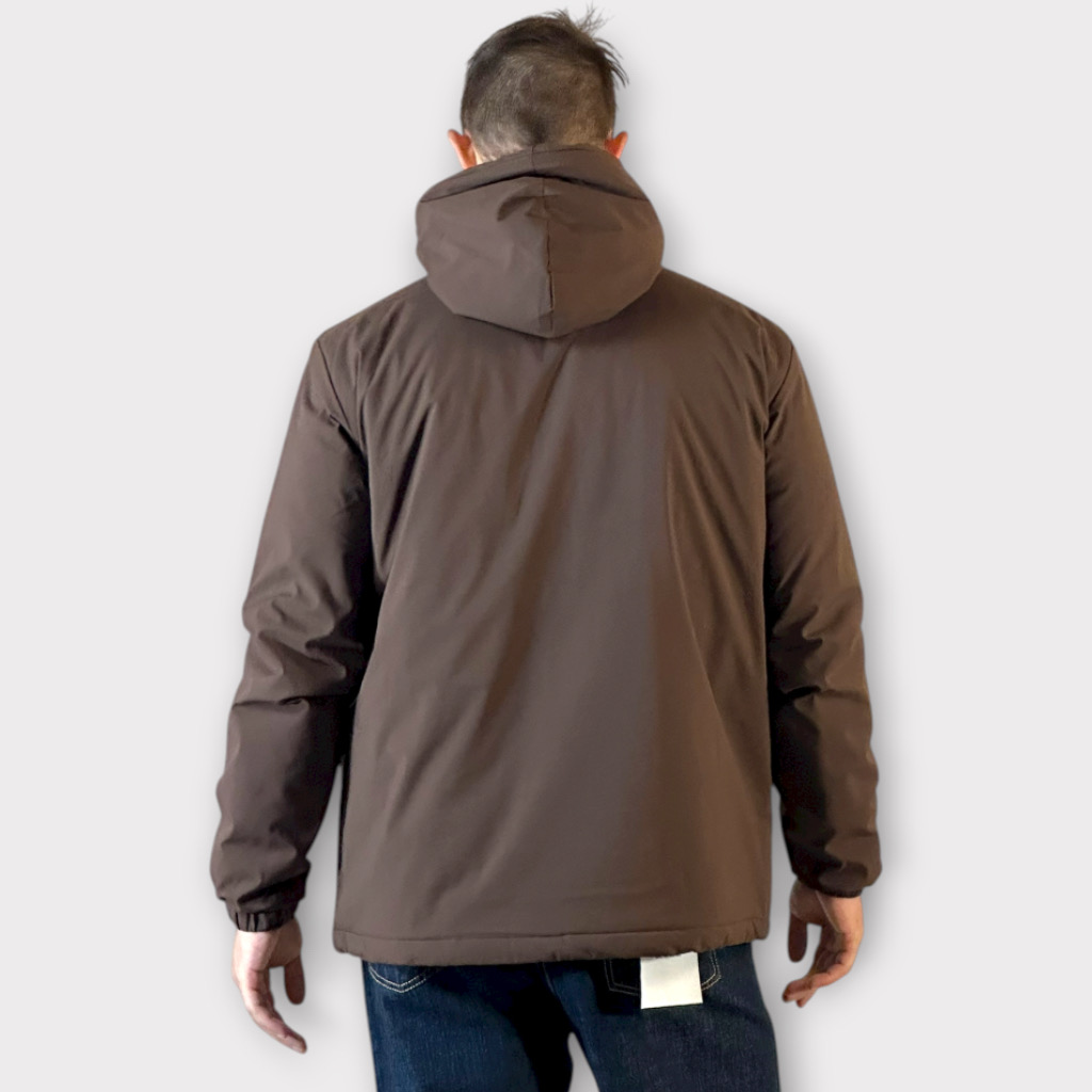 IMG 3145 Μπουφάν Τεχνικο Cacao Με Φόδρα Σε Αντίθεση