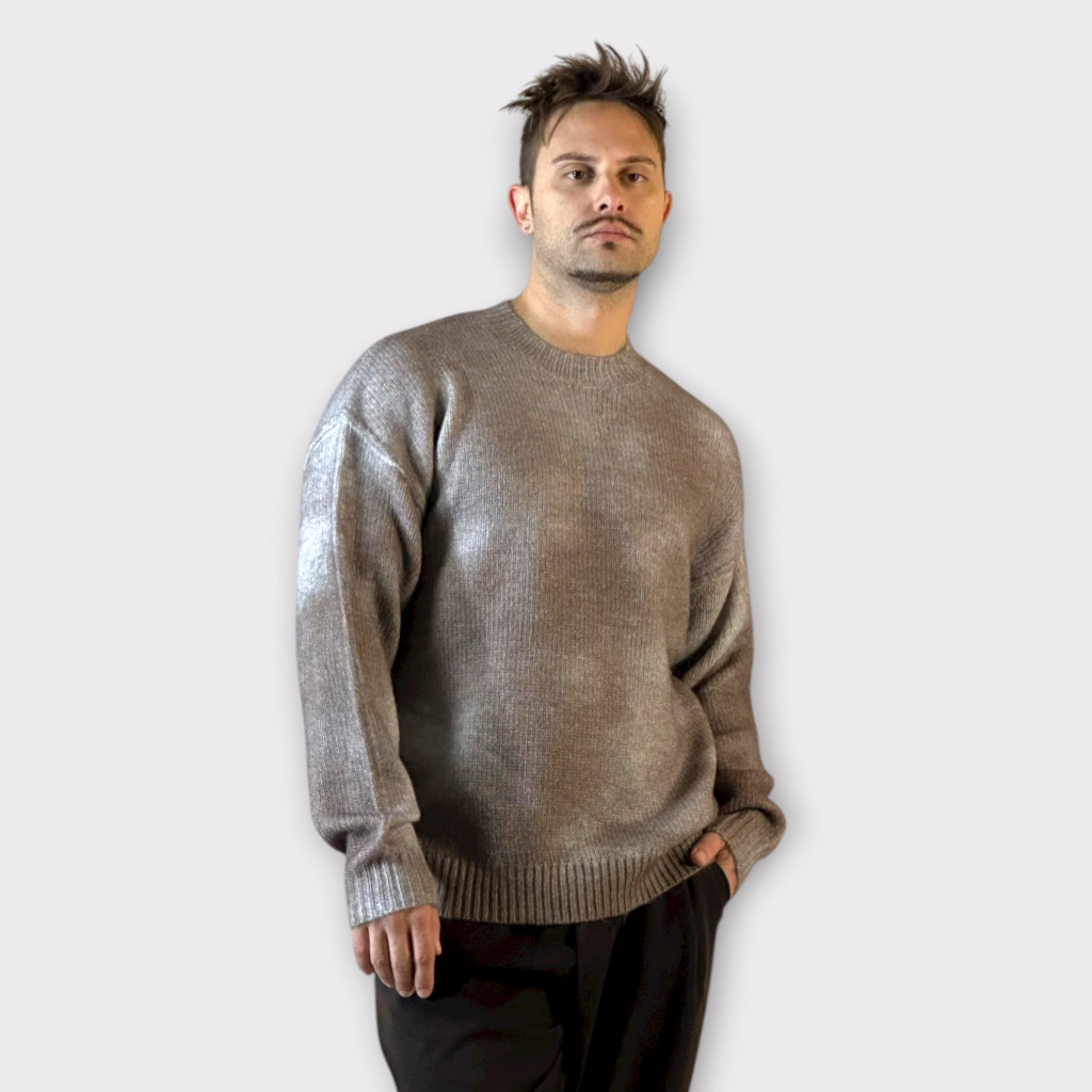 IMG 3166 Μπλούζα Πλεκτη Light Coffee