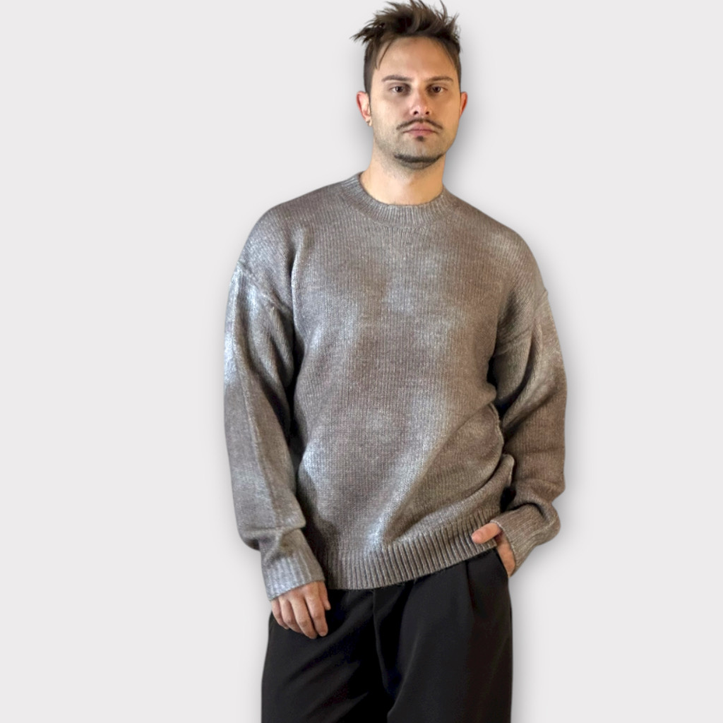 IMG 3169 Μπλούζα Πλεκτη Light Coffee