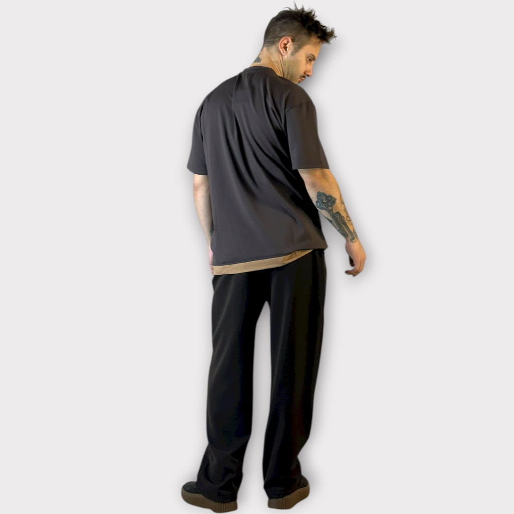 IMG 3208 Takeshy Kurosawa T-shirt Taschino e Balza In Contrasto Moro