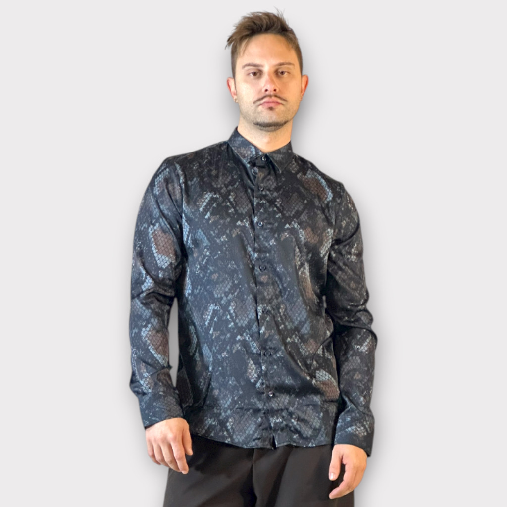 IMG 3259 Πουκάμισο Karl Snake Print