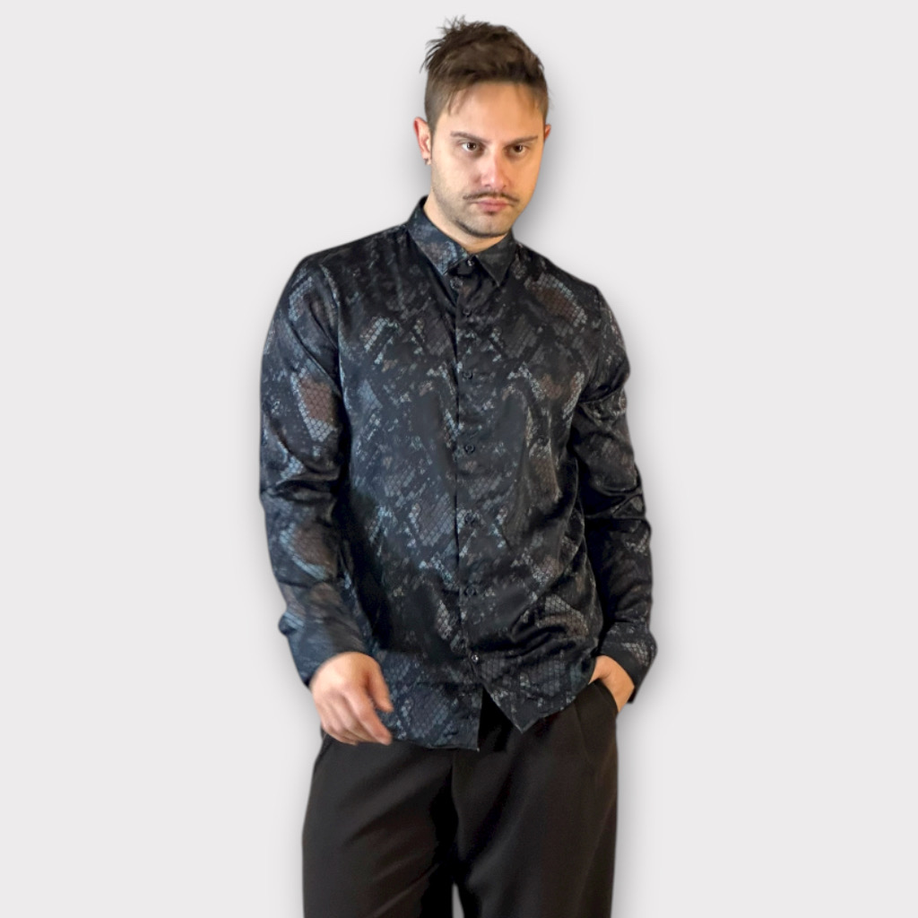 IMG 3260 Πουκάμισο Karl Snake Print