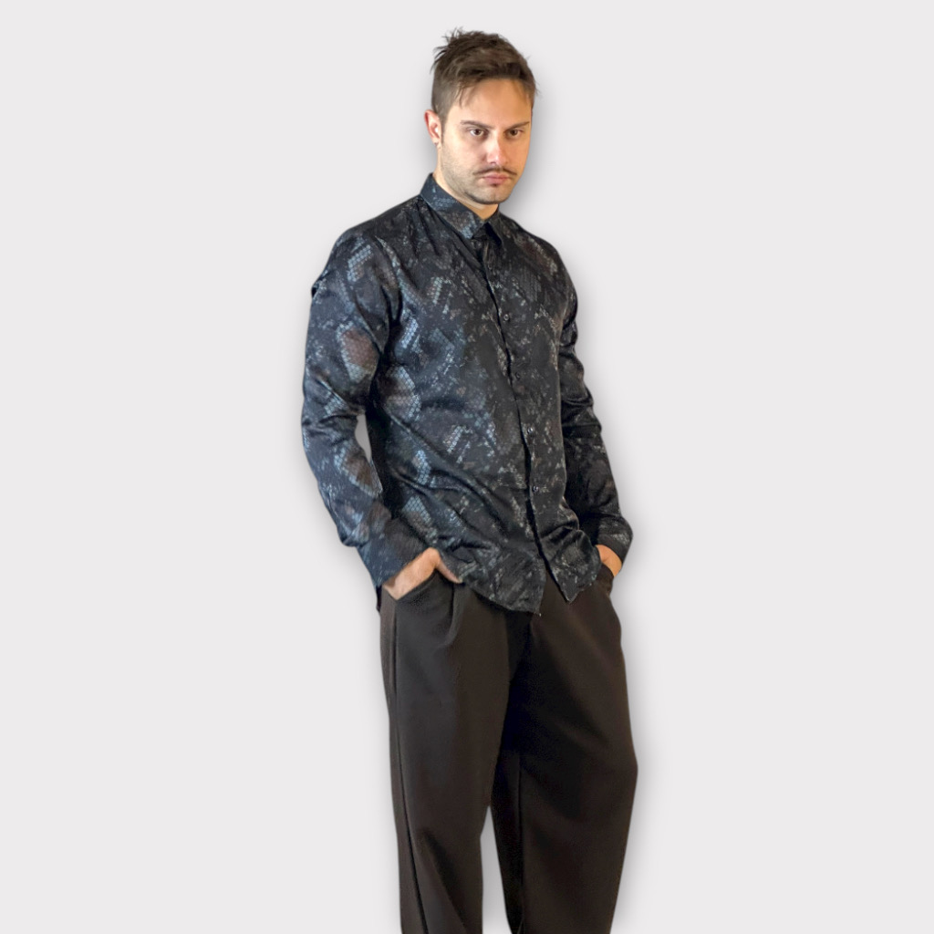 IMG 3261 Πουκάμισο Karl Snake Print