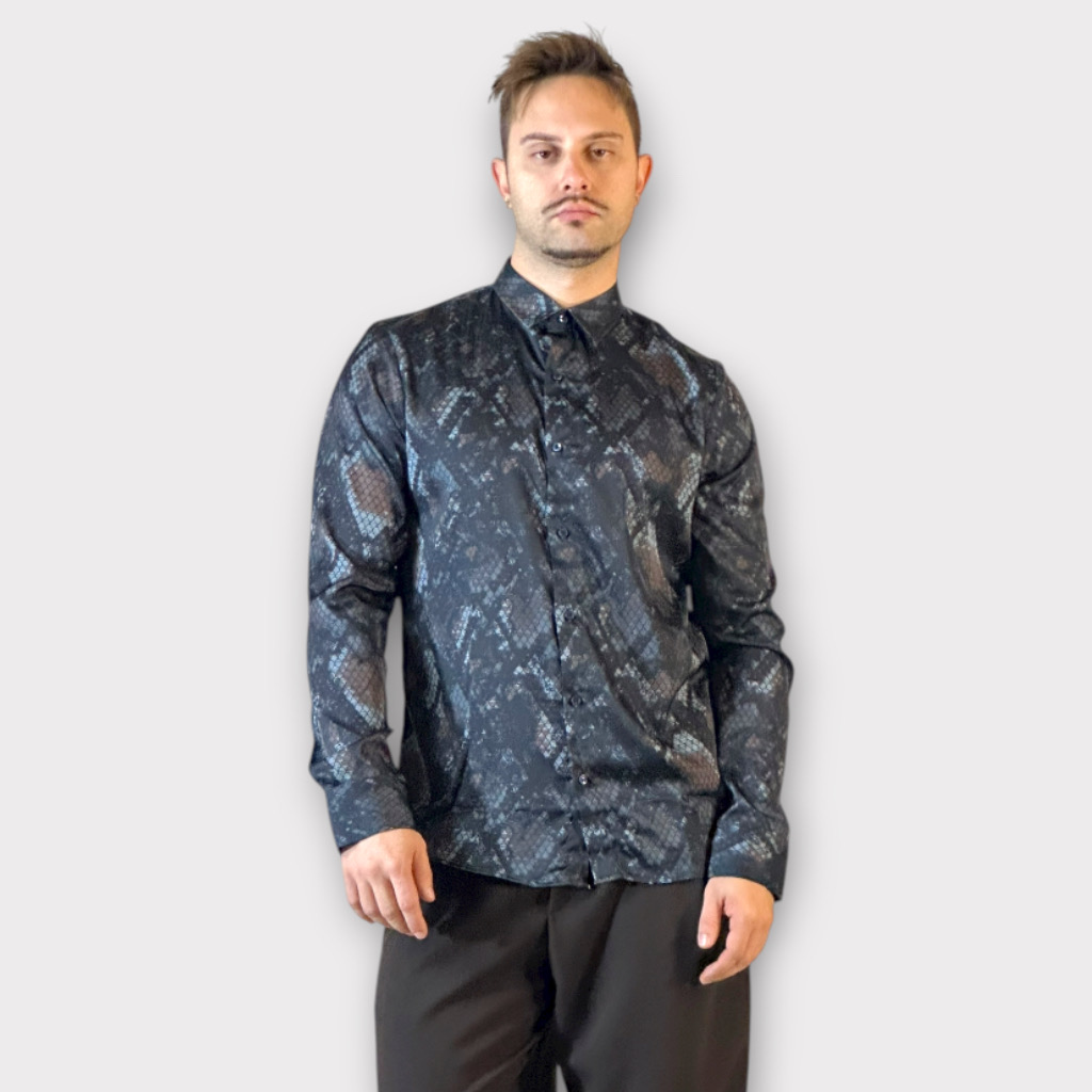 IMG 3262 Πουκάμισο Karl Snake Print