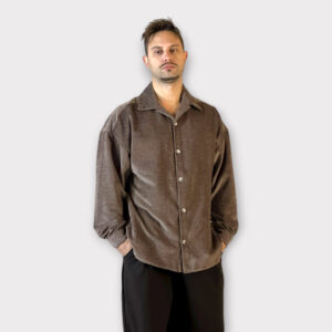 Πουκάμισο Relaxed Fit Velvet Cacao