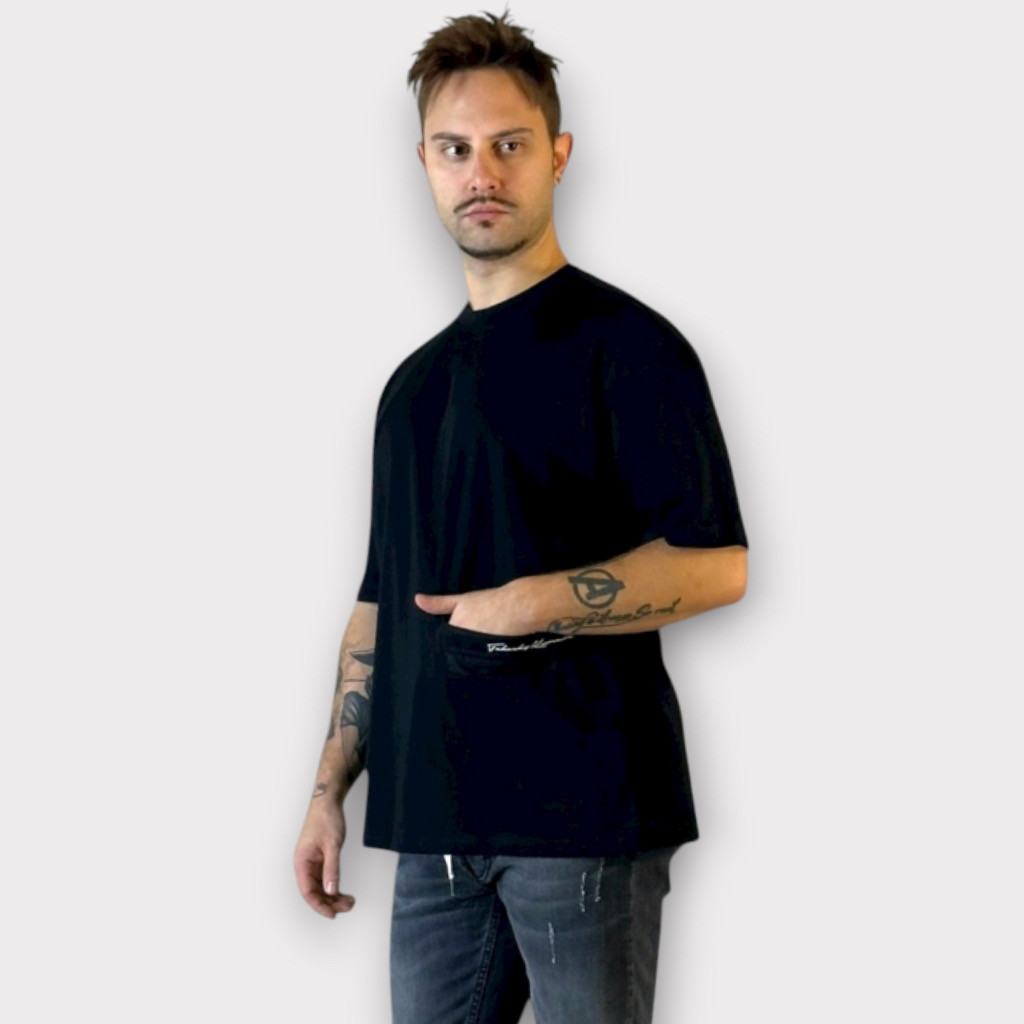 IMG 3335 Takeshy Kurosawa T-shirt Doppio Tasschino Nero