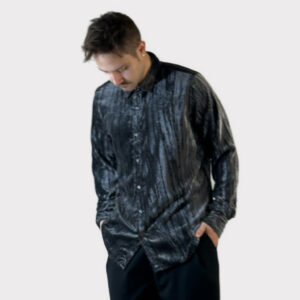 Πουκάμισο Μαύρο Velvet Regular Fit