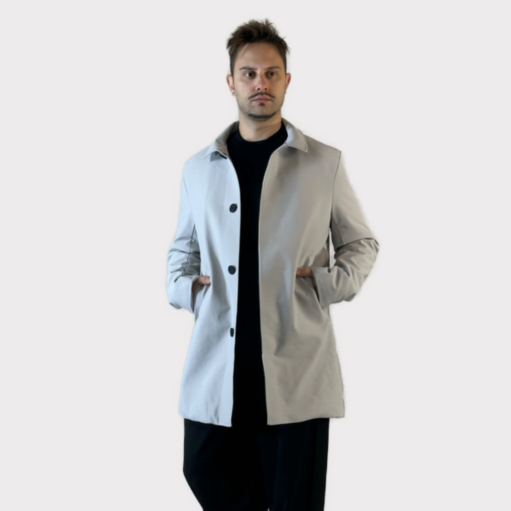 Παρκα - Καμπαρντίνα Με Επένδυση Ice Grey