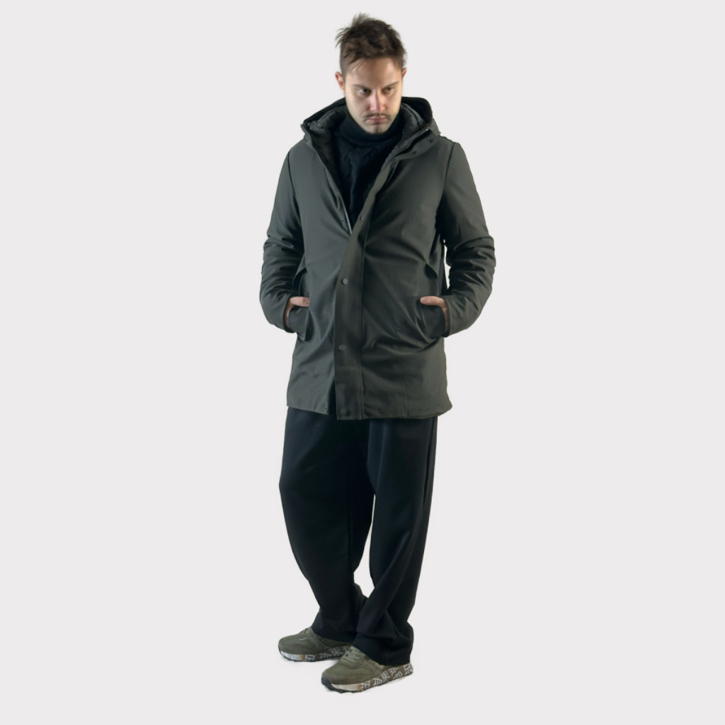 IMG 3476 Παρκα Με Επένδυση Και Κουκούλα Chaki