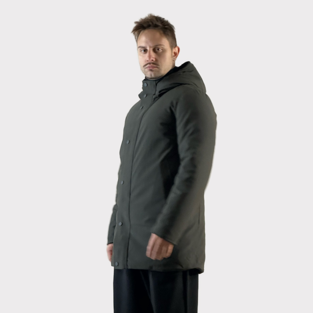 IMG 3478 Παρκα Με Επένδυση Και Κουκούλα Chaki