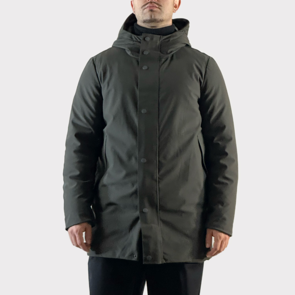 IMG 3481 Παρκα Με Επένδυση Και Κουκούλα Chaki