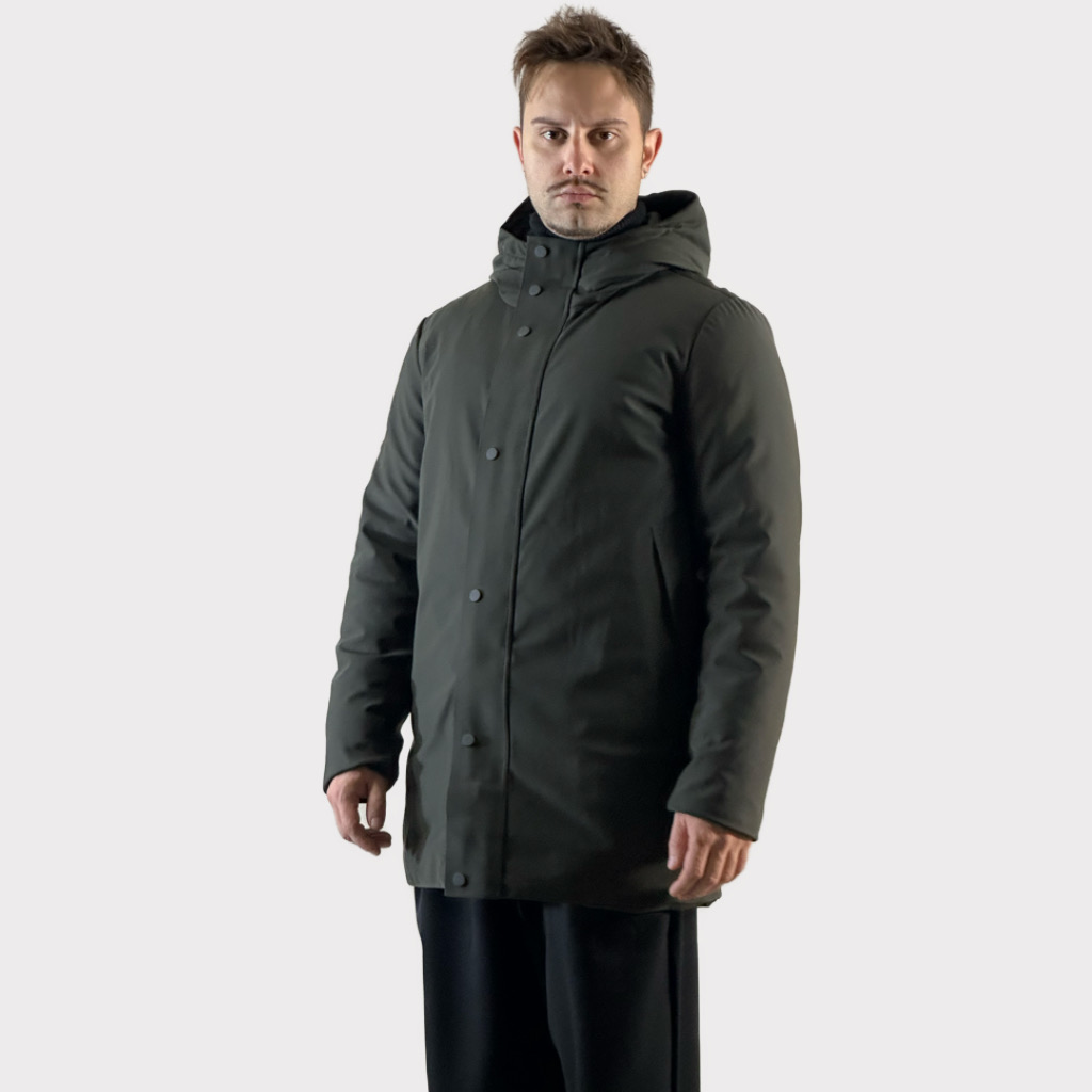 IMG 3482 Παρκα Με Επένδυση Και Κουκούλα Chaki