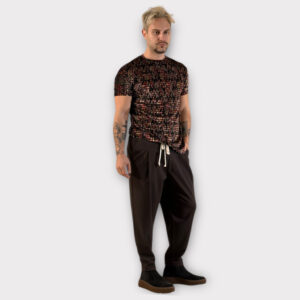 Παντελόνι Με Μεση Jogger & Πιετες Cacao