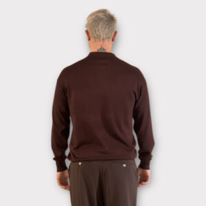 Μπλούζα Polo Με Φερμουάρ Coffee