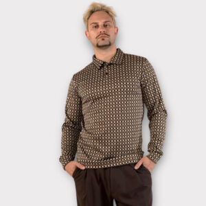 Takeshy Kurosawa Polo Manica Lunga Fantasia Geometrica