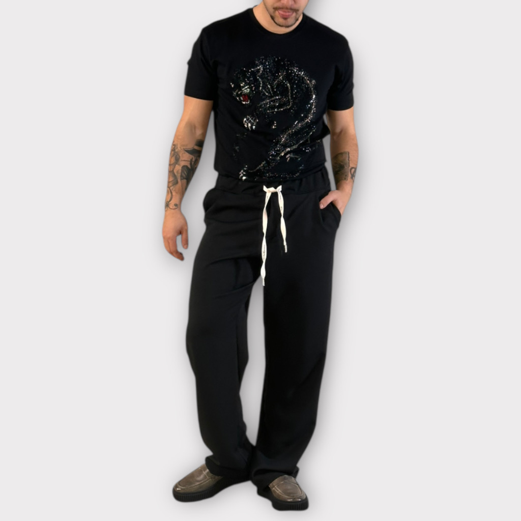 IMG 4349 Takeshy Kurosawa Pantalone Over 1 Pence Nero