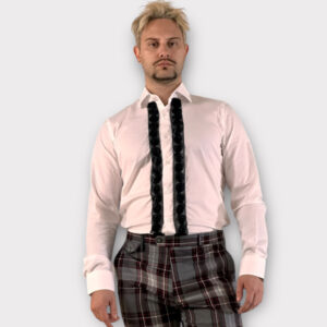 Πουκάμισο Tuxedo Ruffle Flower White