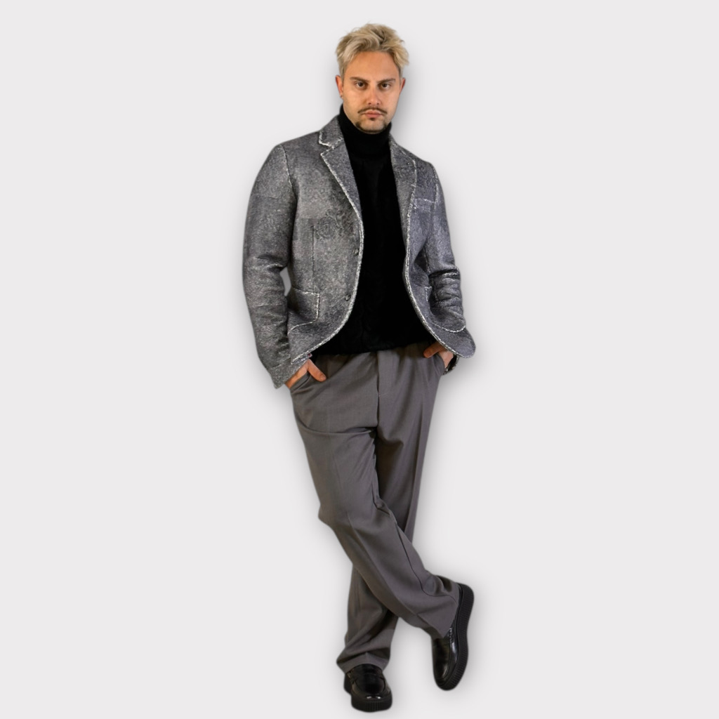 IMG 4645 Μπλέιζερ Με Σχέδιο Ύφανσης 2