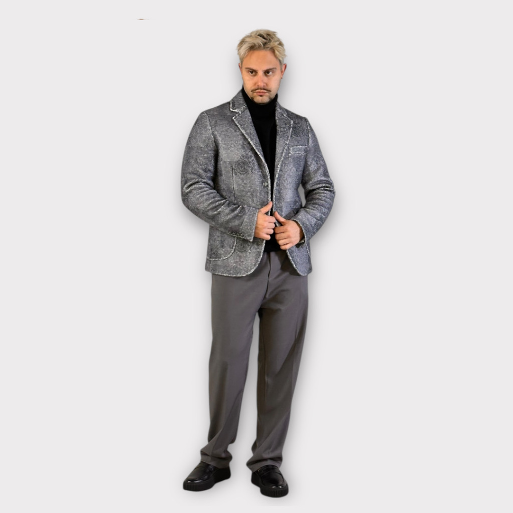 IMG 4649 Μπλέιζερ Με Σχέδιο Ύφανσης 2