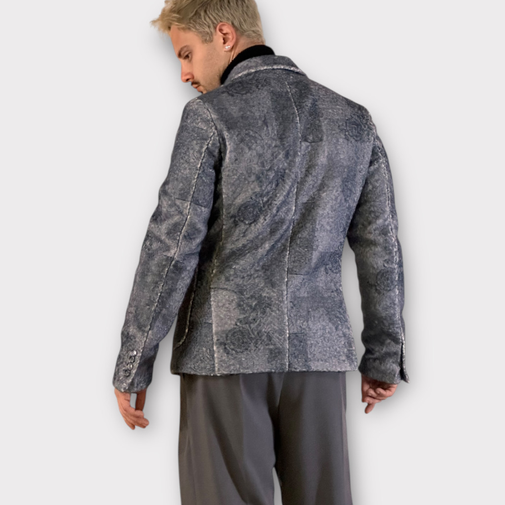 IMG 4650 Μπλέιζερ Με Σχέδιο Ύφανσης 2