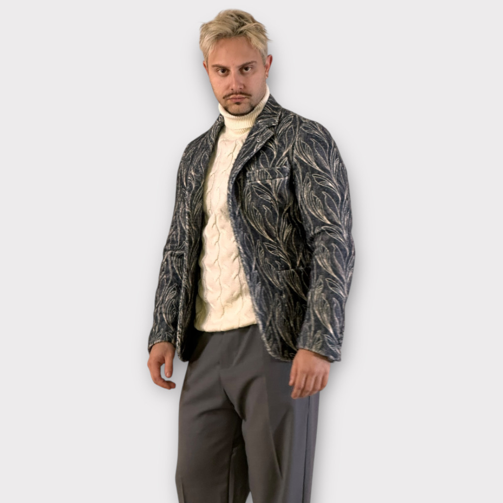 IMG 4656 Μπλέιζερ Με Σχέδιο Ύφανσης 1