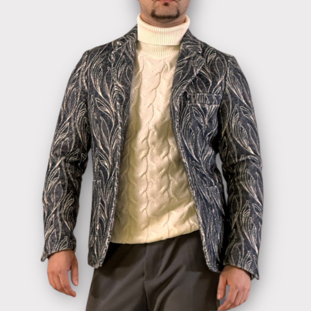 IMG 4657 Μπλέιζερ Με Σχέδιο Ύφανσης 1