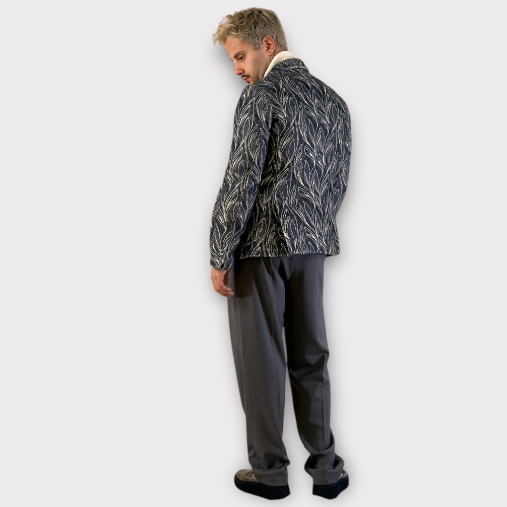 IMG 4658 Μπλέιζερ Με Σχέδιο Ύφανσης 1