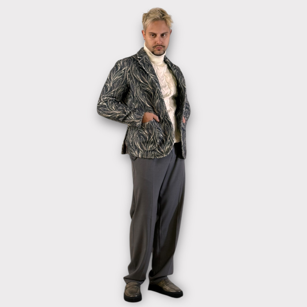 IMG 4662 Μπλέιζερ Με Σχέδιο Ύφανσης 1