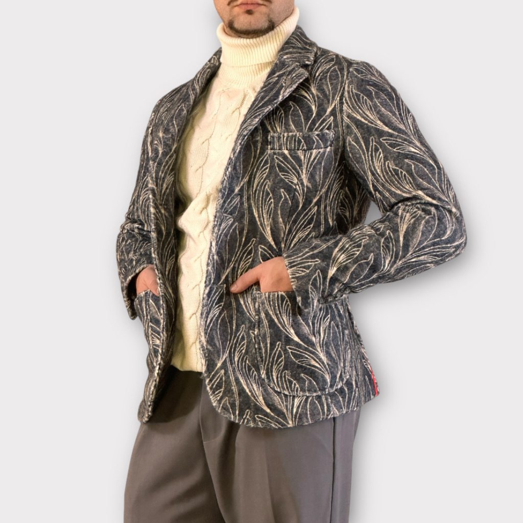 IMG 4663 Μπλέιζερ Με Σχέδιο Ύφανσης 1