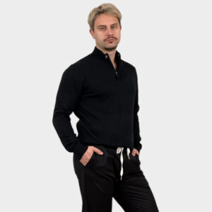 Ζιβάγκο με Κουμπι Και Φερμουάρ Μαύρο