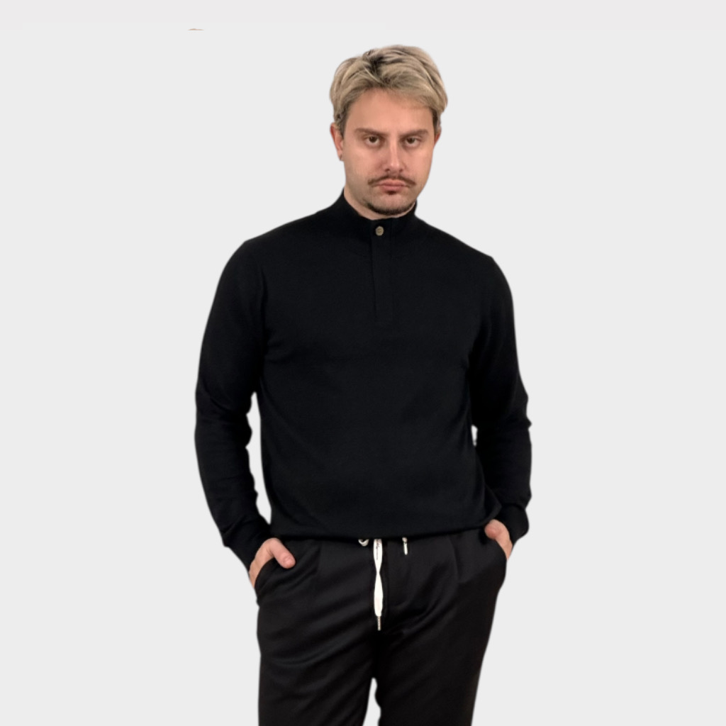 IMG 5544 Ζιβάγκο με Κουμπι Και Φερμουάρ Μαύρο