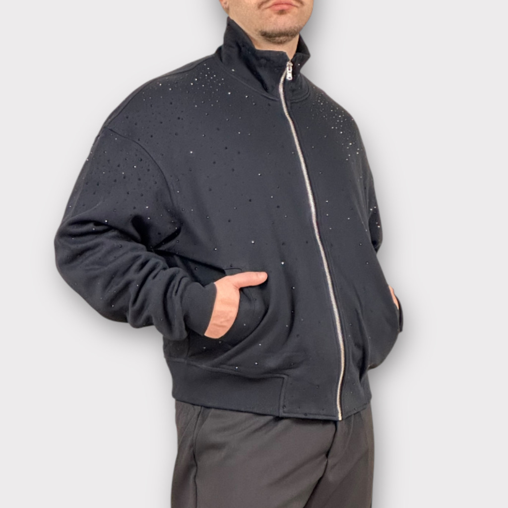 IMG 5613 Ζακέτα Με Μαύρα Στρας