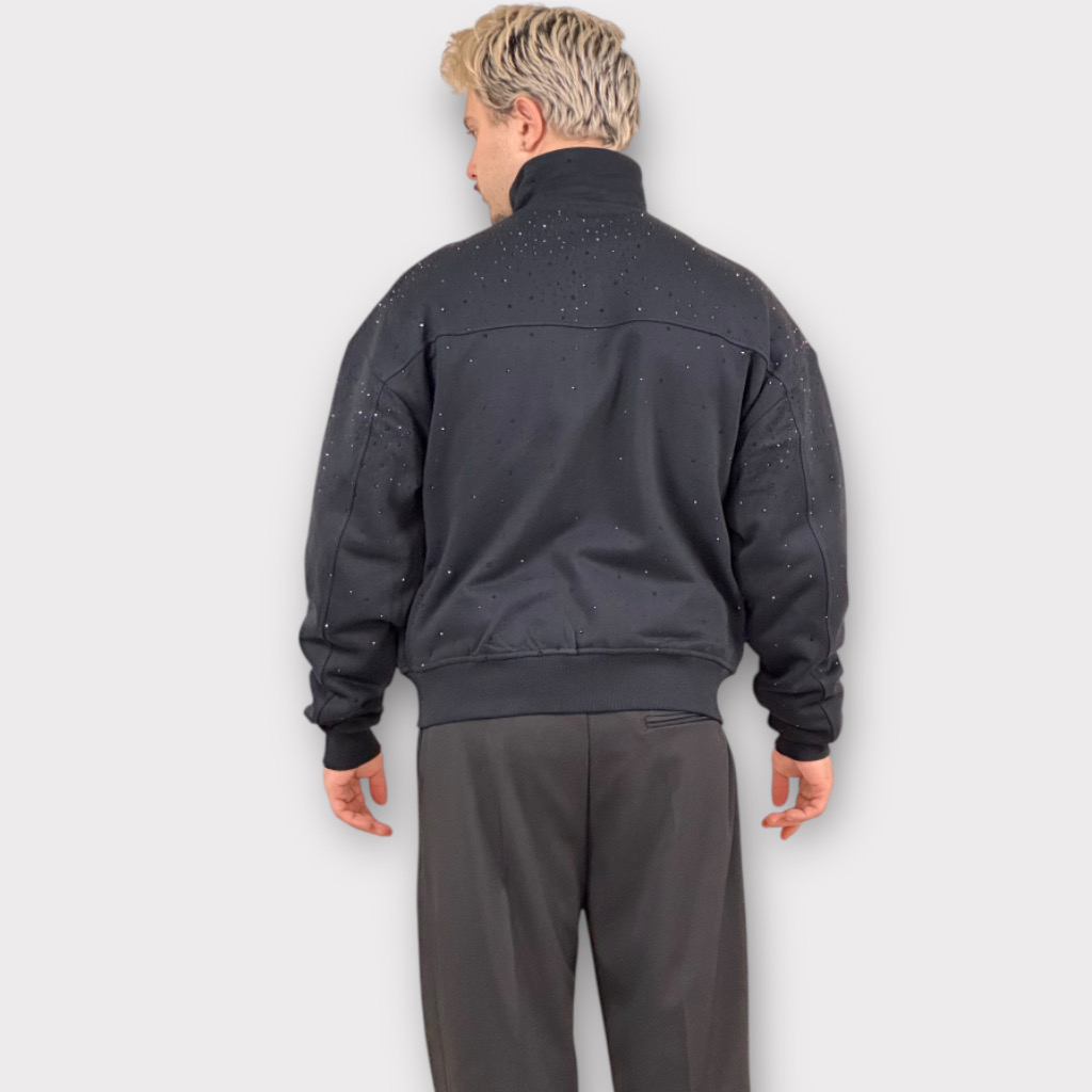 IMG 5615 Ζακέτα Με Μαύρα Στρας