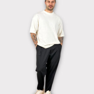 Παντελόνι Με Μεση Jogger & Πιετες Black