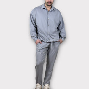 Πουκάμισο Με Κορδόνι Oversize Chiaccio